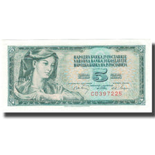Banknote, Yugoslavia, 5 Dinara, 1968, 1968-05-01, KM:81a, UNC(63)