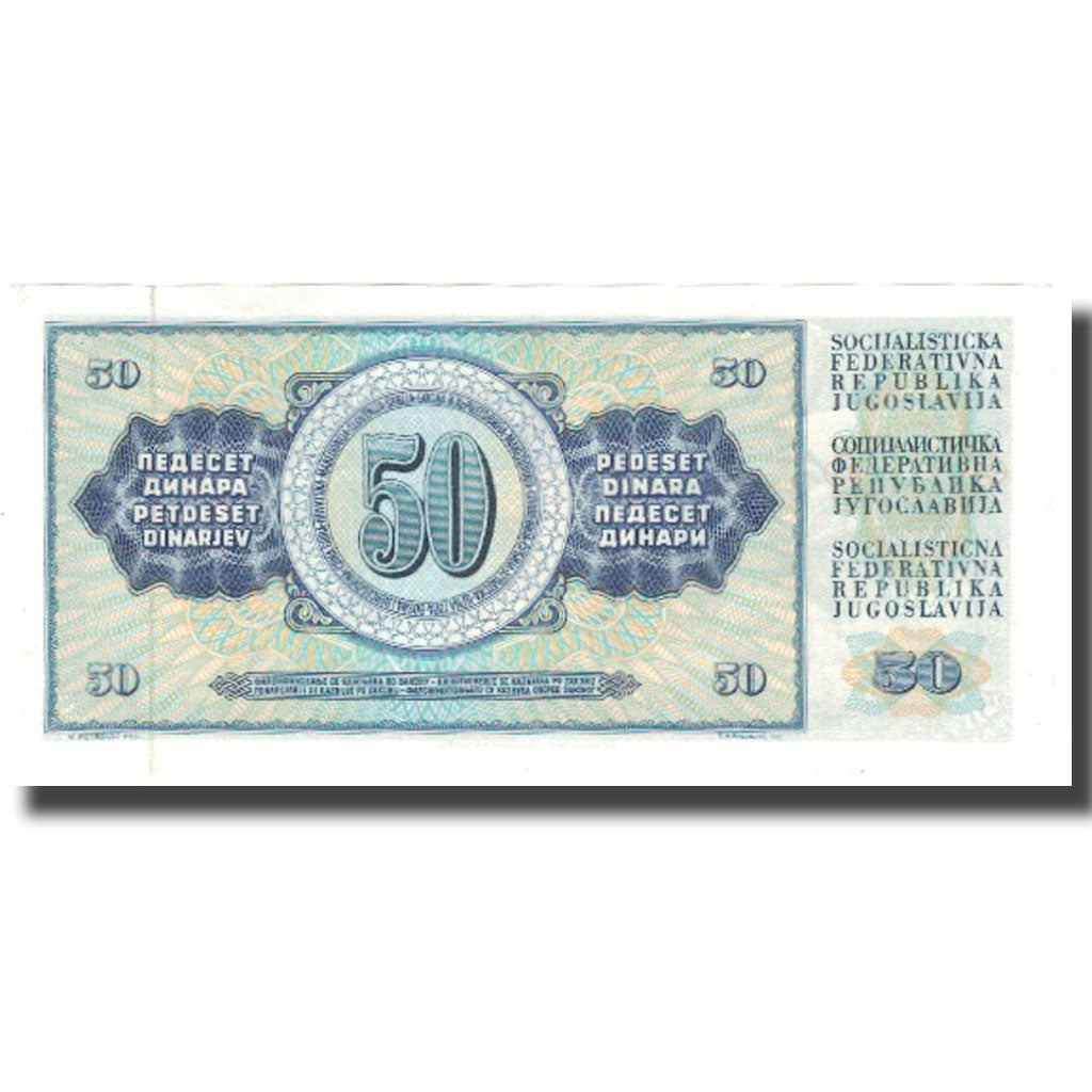 Banknote, Yugoslavia, 50 Dinara, 1968, 1968-05-01, KM:83b, UNC(63)