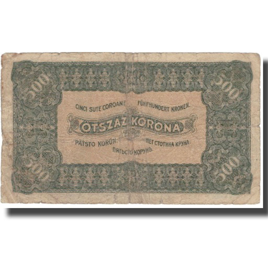 Billet, Hongrie, 500 Korona, 1923, 1923-09-01, KM:74b, B+