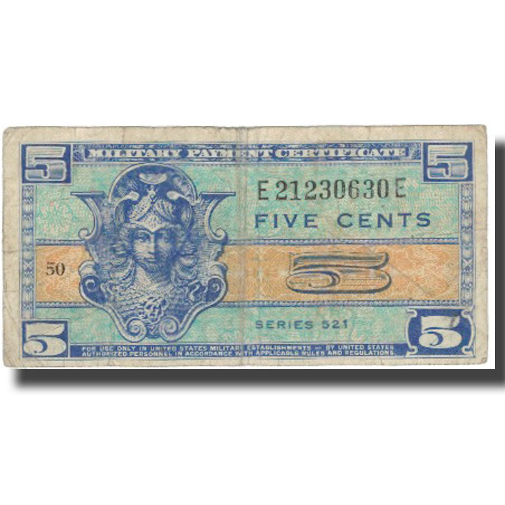 Banknote, United States, 5 Cents, KM:M29, EF(40-45)