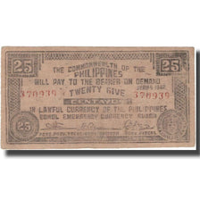 Banknote, Philippines, 25 Centavos, 1942, 1942, KM:S132c, EF(40-45)