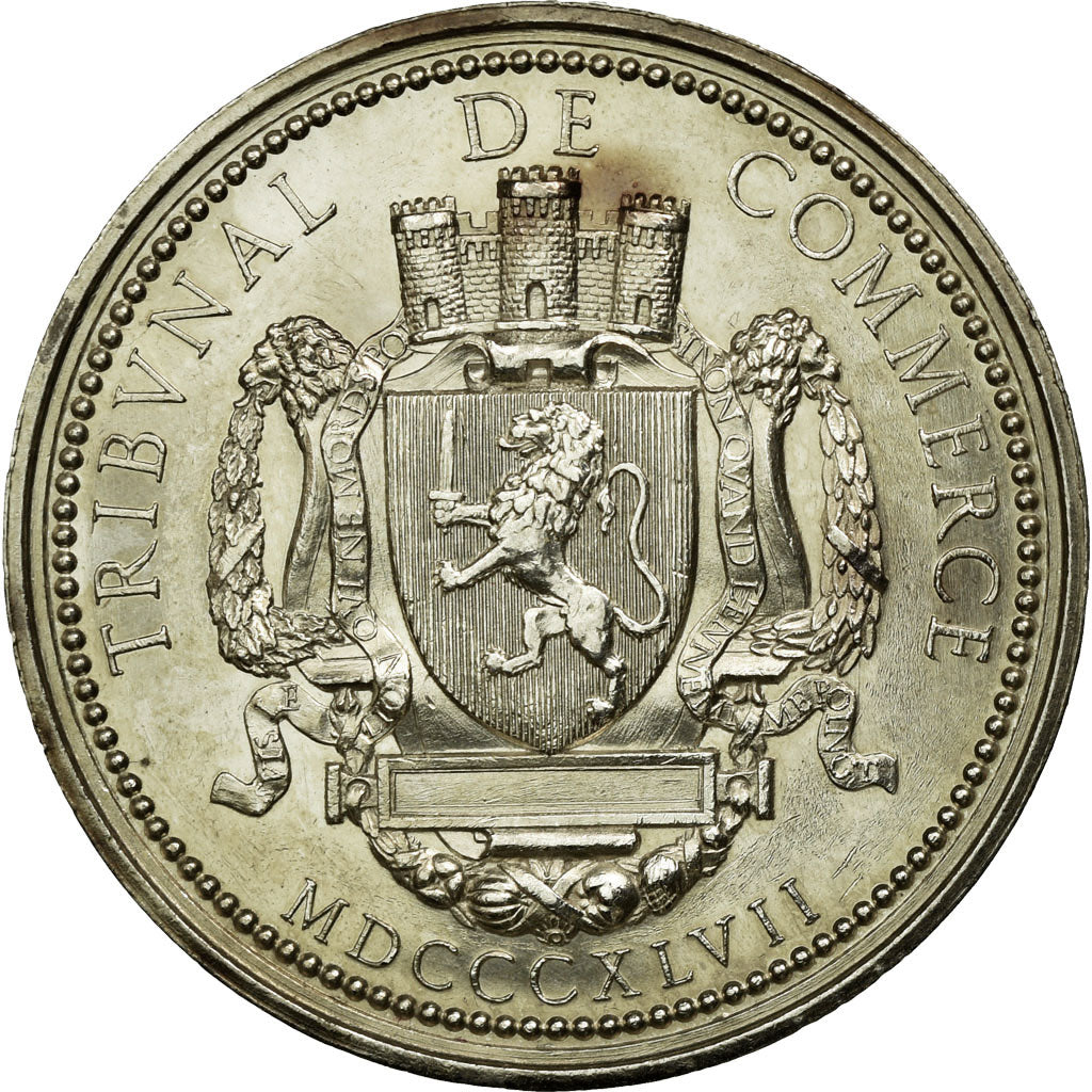 France, Token, Commercial Court, 1847, MS(60-62), Silver