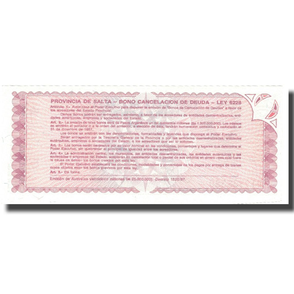 Banconote, Argentina, 1 Austral, 1987, 1987-12-31, KM:S2612c, SPL-
