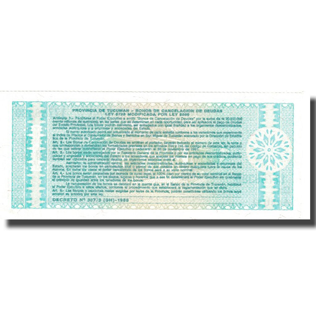 Banconote, Argentina, 1 Austral, 1991, 1991-11-30, KM:S2711b, SPL