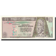 Banknote, Guatemala, 1/2 Quetzal, 1989, 1989-01-04, KM:96a, AU(55-58)