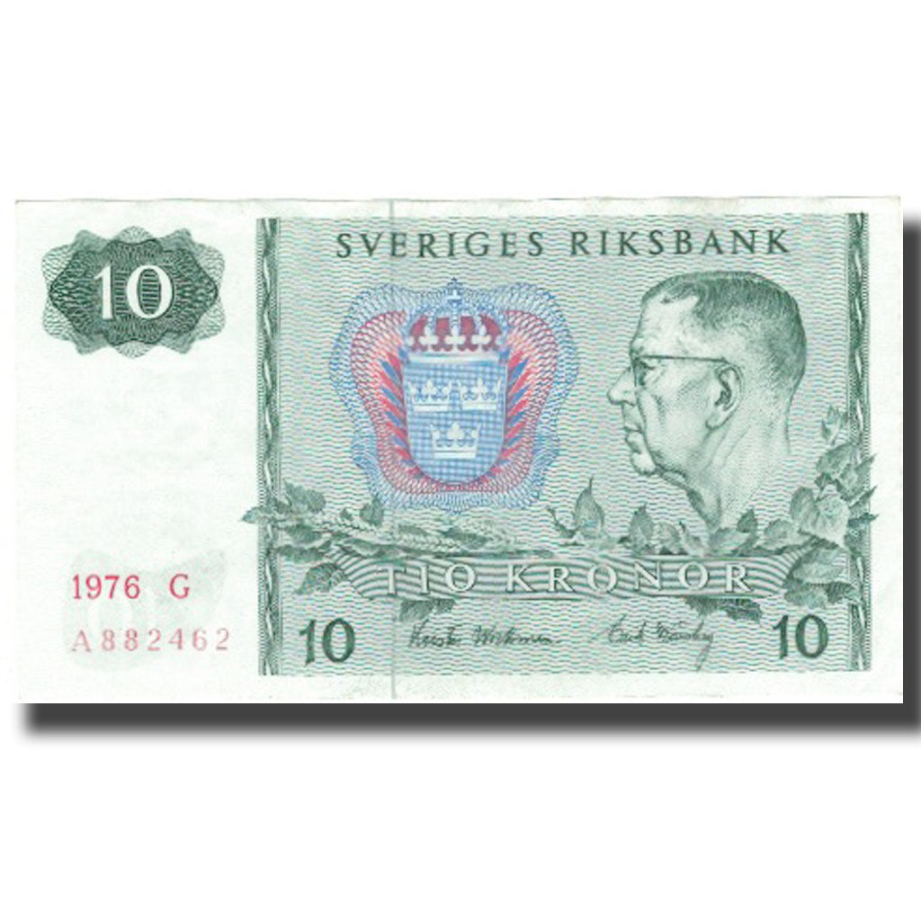 Banconote, Svezia, 10 Kronor, 1976, 1976, KM:52d, BB