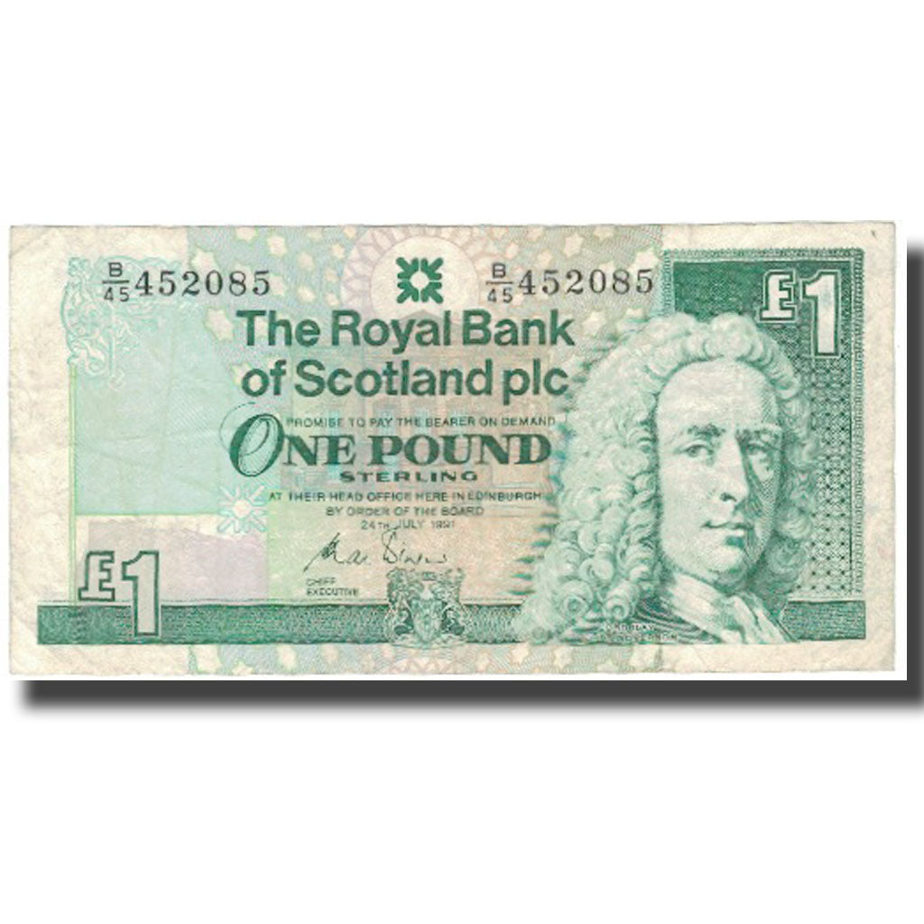 Banknote, Scotland, 1 Pound, 1991, 1991-07-24, KM:351b, EF(40-45)
