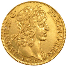 FRANCE, Double Louis d'or, 2 Louis D'or, 1640, Paris, KM #108, AU(55-58), Gold,.