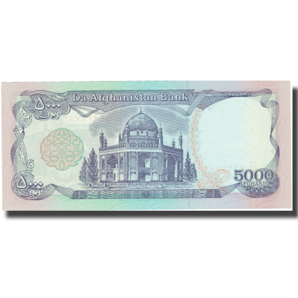 Banknote, Afghanistan, 5000 Afghanis, SH1372 (1993), KM:62, UNC(64)