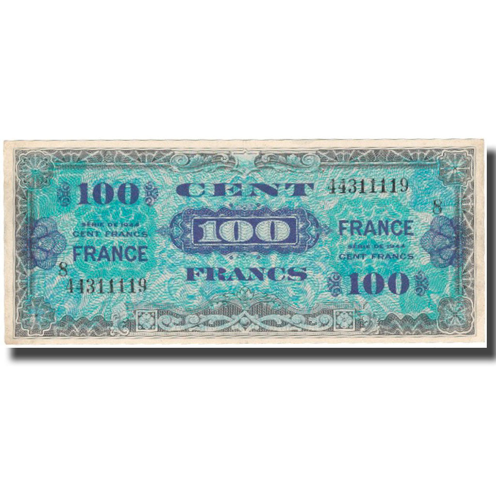 Frankreich, 100 Francs, 1945 Verso France, 1945, 1945, SS, Fayette:VF25.8