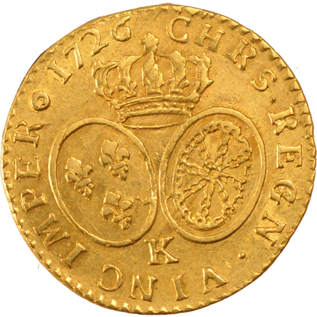 Francia, Louis XV, Louis d'or aux lunettes, Louis d'Or, 1726, Bordeaux, BB, O...