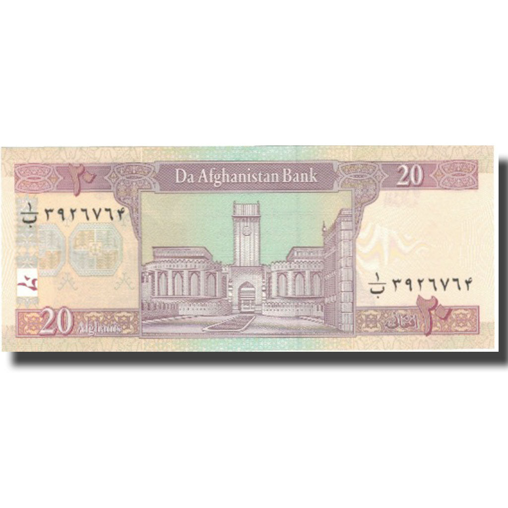 Banknote, Afghanistan, 20 Afghanis, SH1381(2002), 2002, KM:68a, UNC(64)