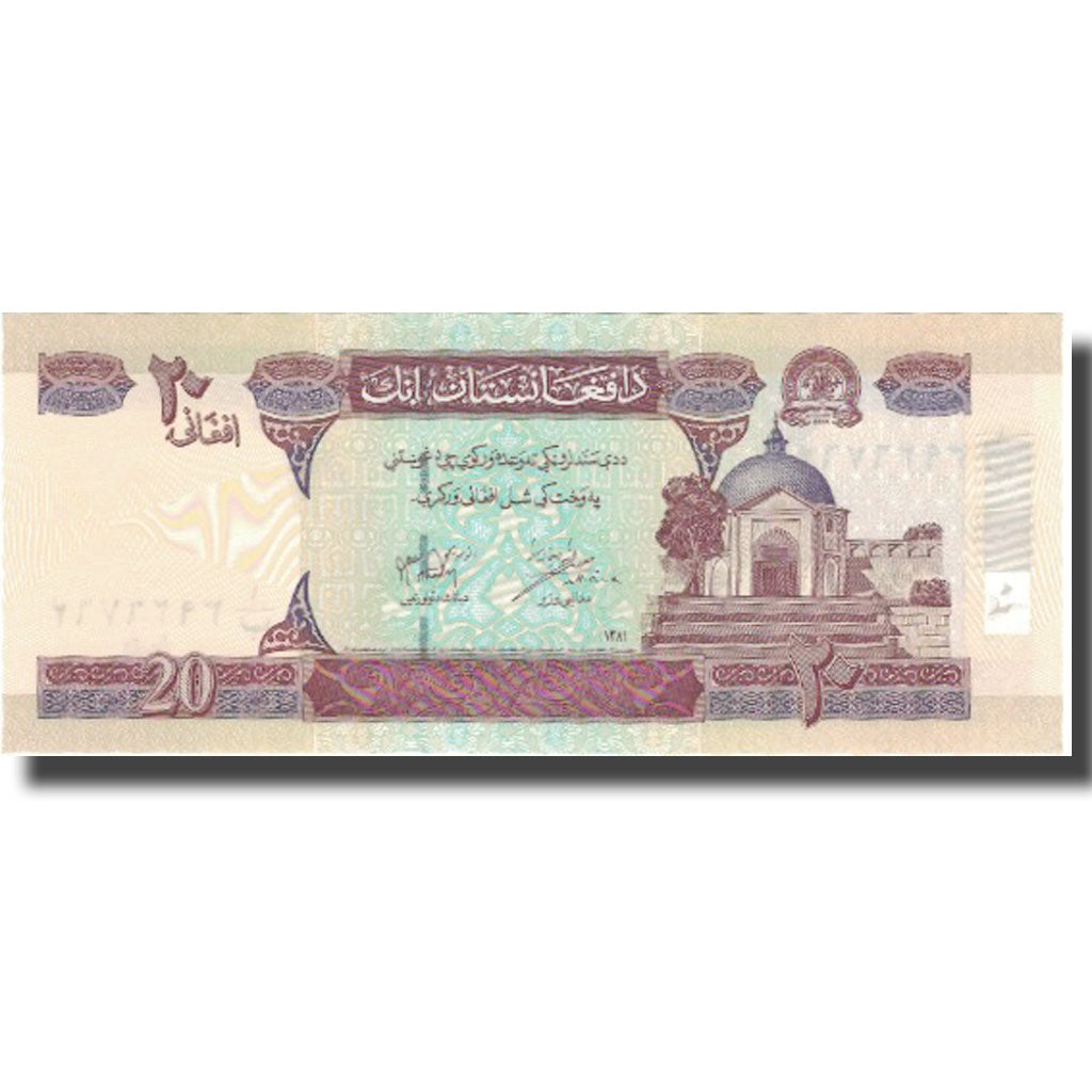 Banknote, Afghanistan, 20 Afghanis, SH1381(2002), 2002, KM:68a, UNC(64)