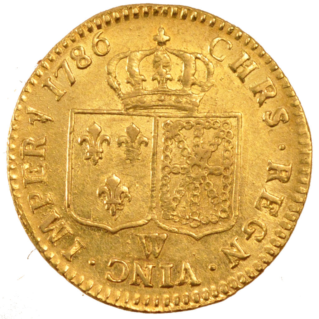FRANCE, Louis d'Or, 1786, Lille, AU(55-58), Gols, Gadoury #361, 7.60