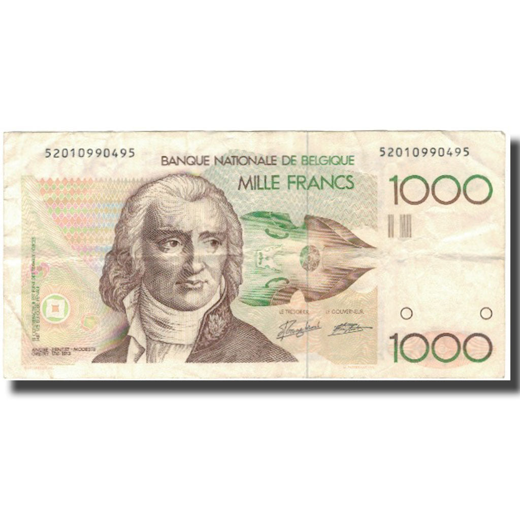 Banknote, Belgium, 1000 Francs, Undated (1980-96), KM:144a, VF(30-35)