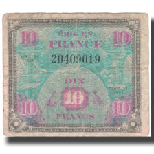 França, 10 Francs, 1944, 1944, F(12-15), Fayette:VF18.1, KM:116a