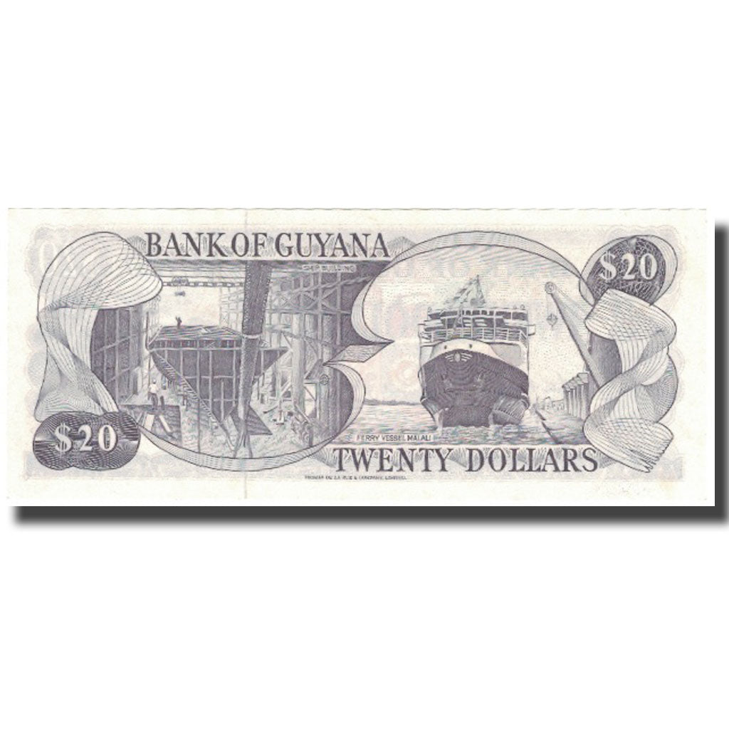 Banknote, Guyana, 20 Dollars, Undated (1989), KM:27, UNC(64)