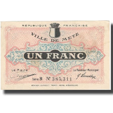 France, Metz, 1 Franc, 1918, UNC(60-62), Pirot:57.13
