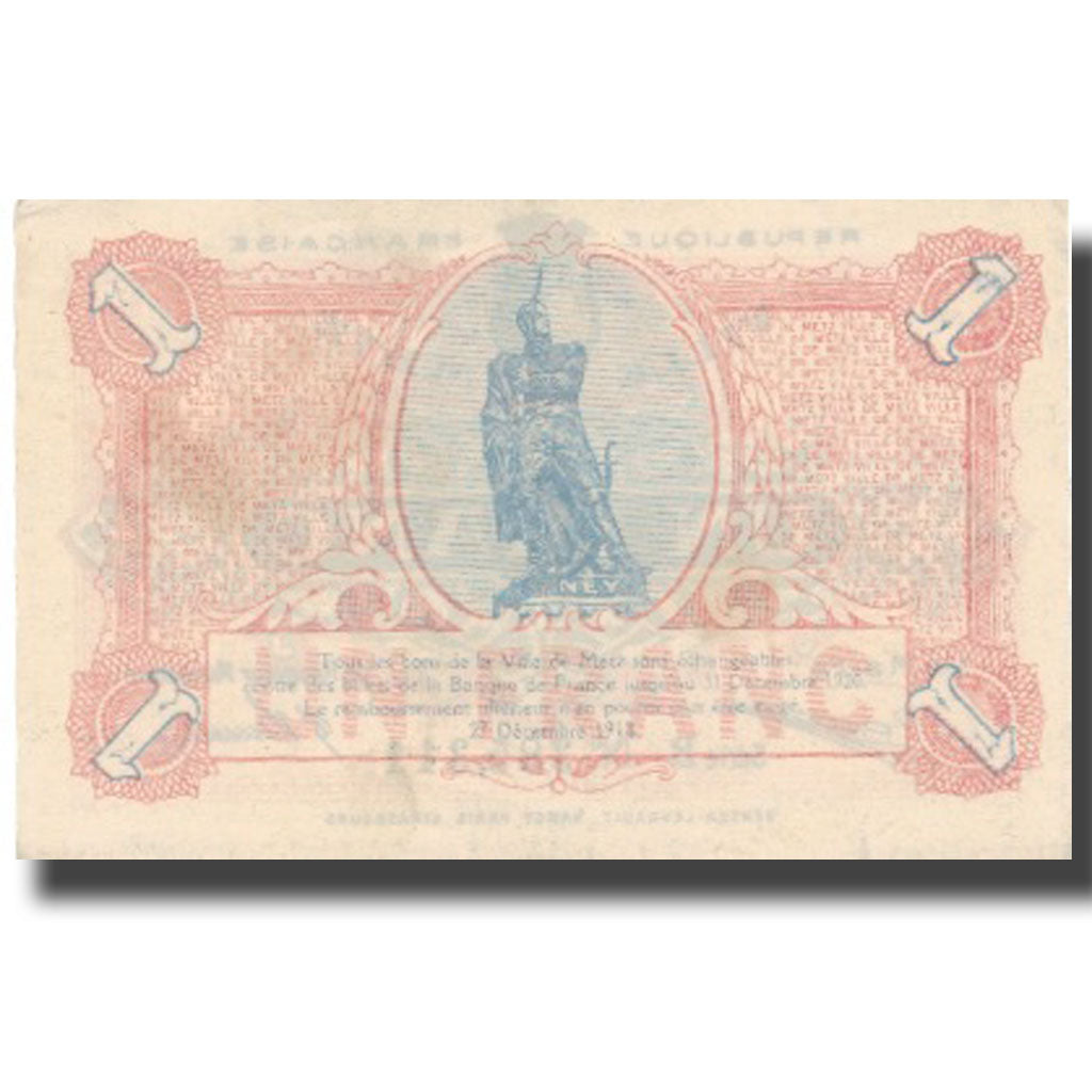 France, Metz, 1 Franc, 1918, UNC(60-62), Pirot:57.13