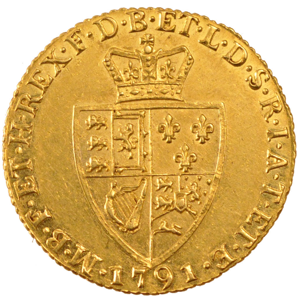 Gran Bretagna, George III, Guinea, 1791, London, SPL-, Oro, KM:609