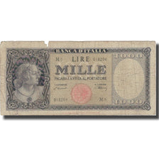 Banknote, Italy, 1000 Lire, 1947, 1947-03-20, KM:82, VG(8-10)