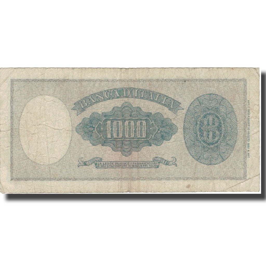 Banknote, Italy, 1000 Lire, 1947, 1947-03-20, KM:82, VF(30-35)