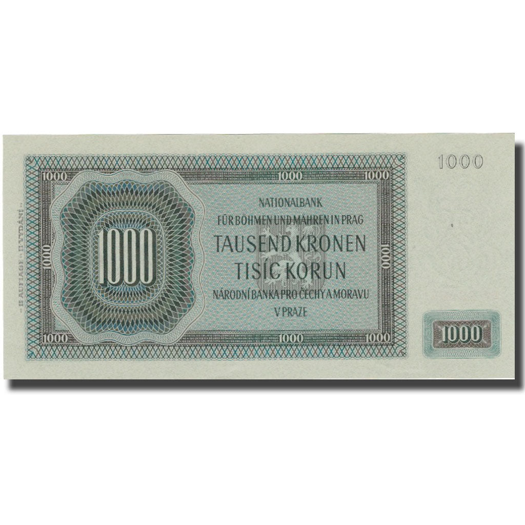 Banknote, Bohemia and Moravia, 1000 Korun, 1925, 1925-04-23, KM:15a, UNC(64)