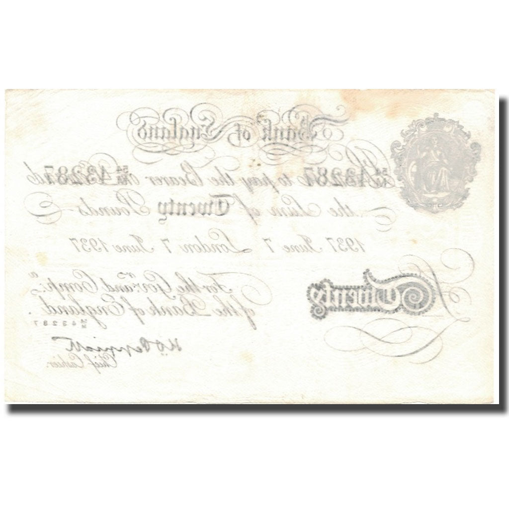 Banknote, Great Britain, 20 Pounds, 1937, 1937-06-07, KM:337a, AU(55-58)