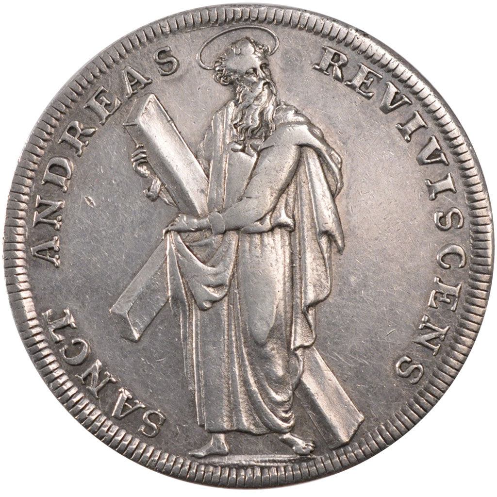 GERMAN STATES, Thaler, 1702, Clausthal, KM #20, EF(40-45), Silver, 28.90