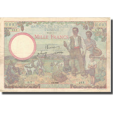 Banknote, Tunisia, 1000 Francs, 1946, 1946-09-02, KM:26, EF(40-45)