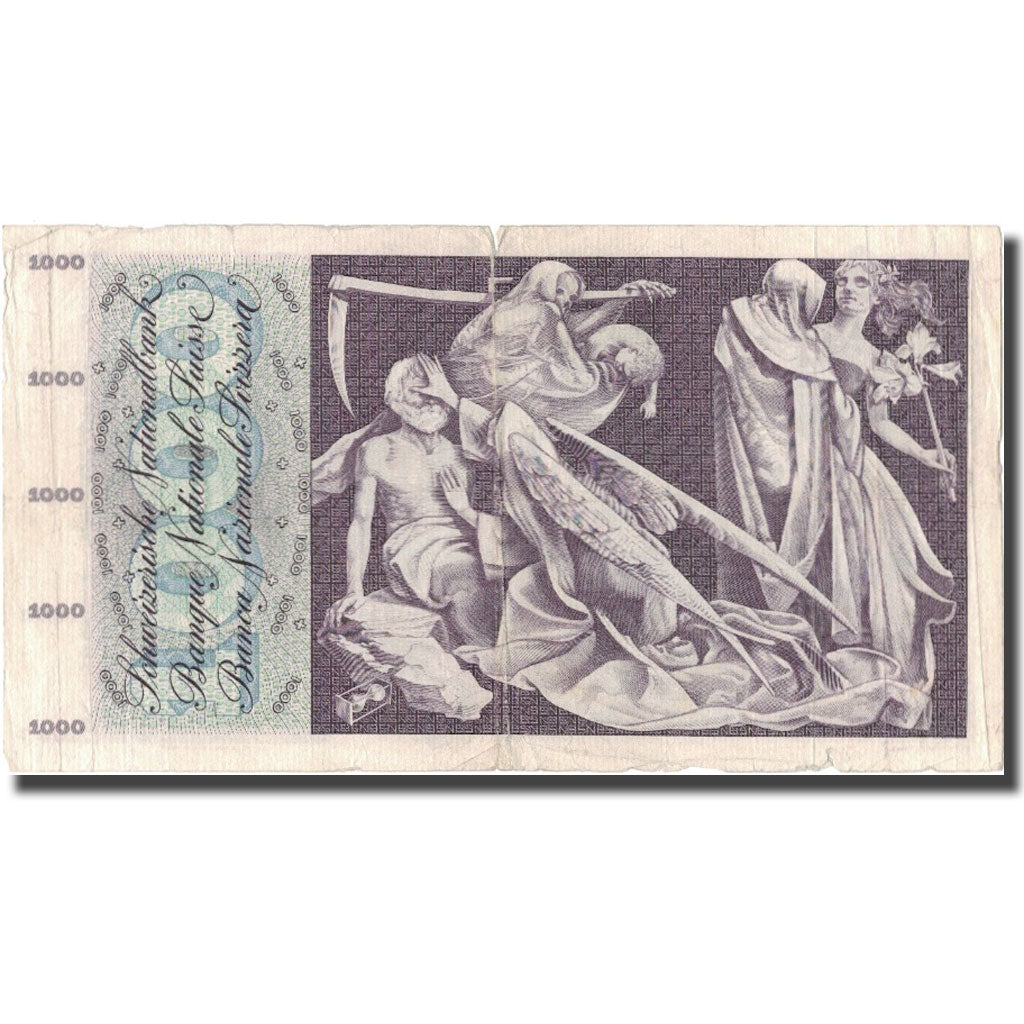 Banknote, Switzerland, 1000 Franken, 1970, 1970-01-05, KM:52i, VF(20-25)