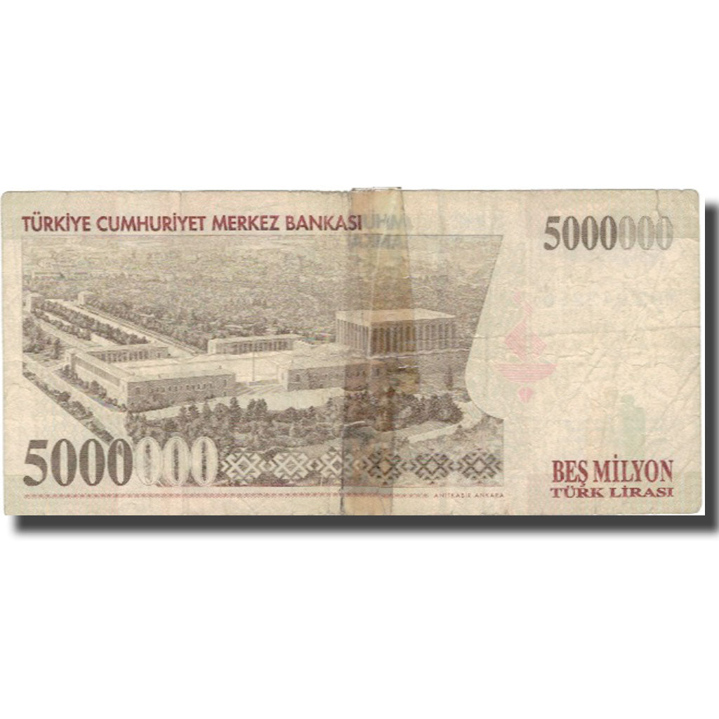 Billet, Turquie, 5,000,000 Lira, 1970, 1970-10-14, KM:210, B