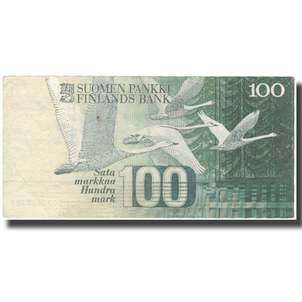 Geldschein, Finnland, 100 Markkaa, 1986-1991, KM:119, SS