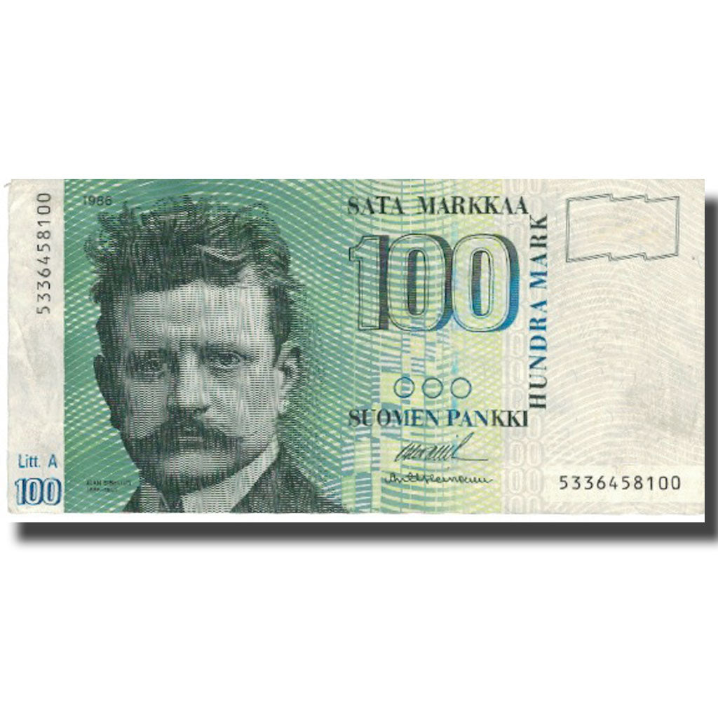 Banknote, Finland, 100 Markkaa, 1986-1991, KM:119, EF(40-45)