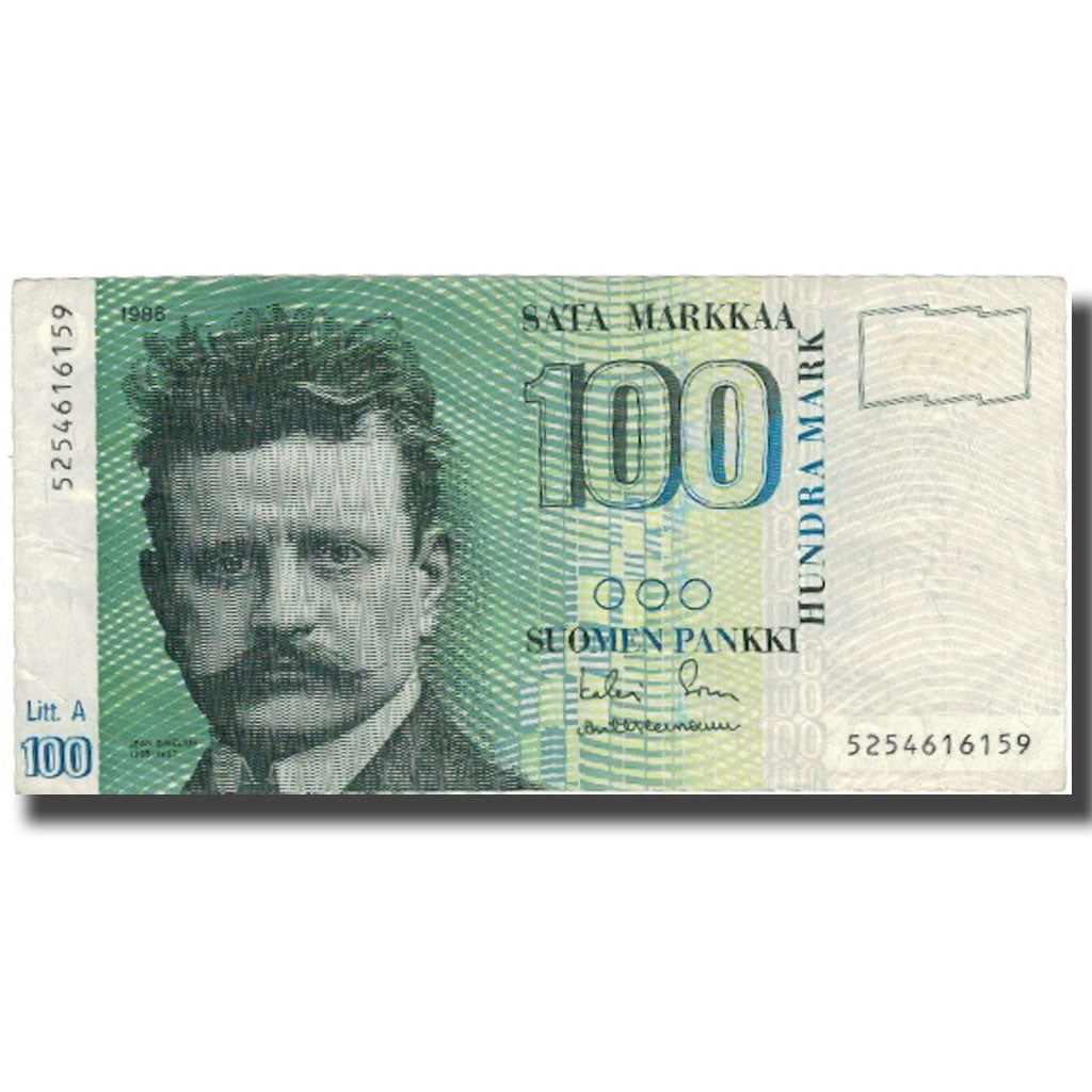 Banknote, Finland, 100 Markkaa, 1986-1991, KM:119, EF(40-45)