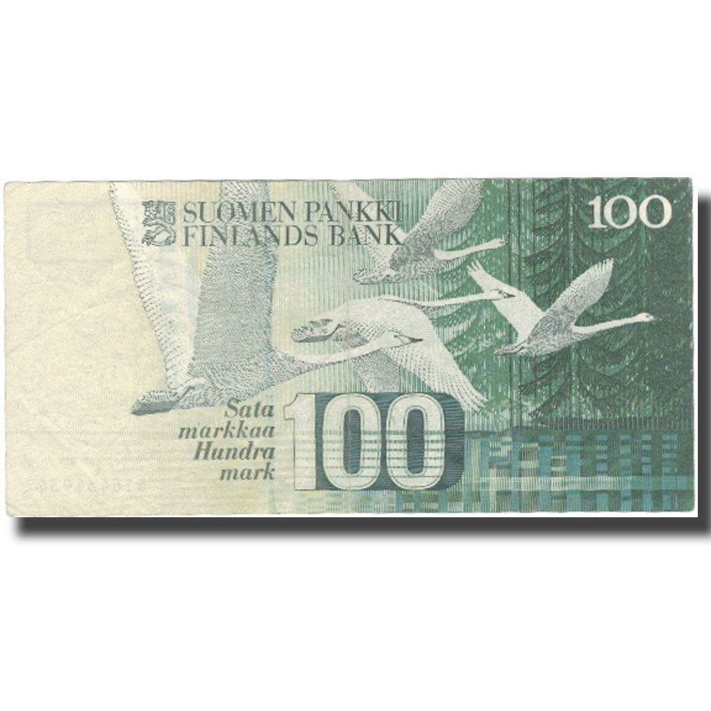 Geldschein, Finnland, 100 Markkaa, 1986-1991, KM:119, SS