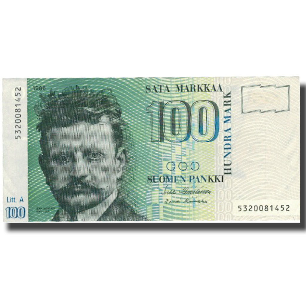 Banknote, Finland, 100 Markkaa, 1986-1991, KM:119, AU(50-53)