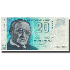 Banconote, Finlandia, 20 Markkaa, 1993, 1993, KM:122, BB