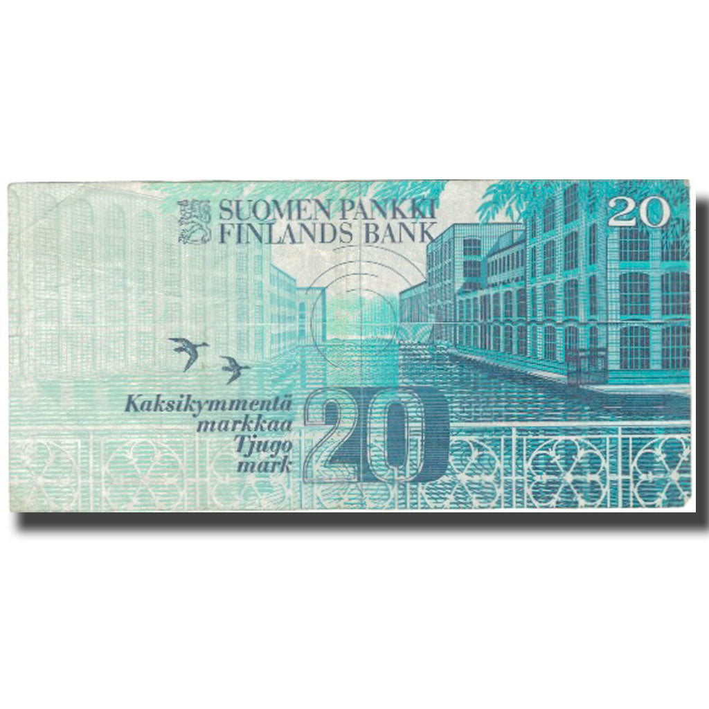 Banconote, Finlandia, 20 Markkaa, 1993, 1993, KM:122, BB