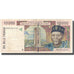 Banknote, West African States, 10,000 Francs, 1992-2001, KM:714Kh, VF(30-35)
