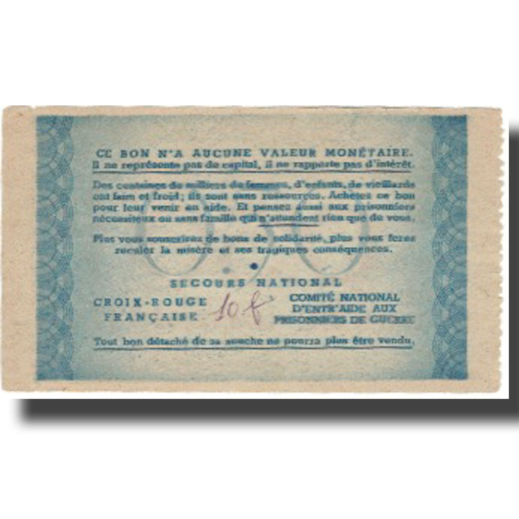 França, Bon de Solidarité, 50 Centimes, 1941, AU(55-58)