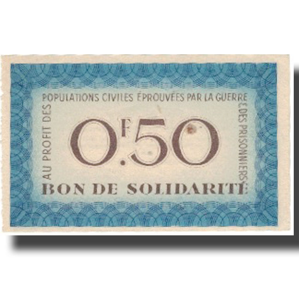 França, Bon de Solidarité, 50 Centimes, 1941, UNC(65-70)