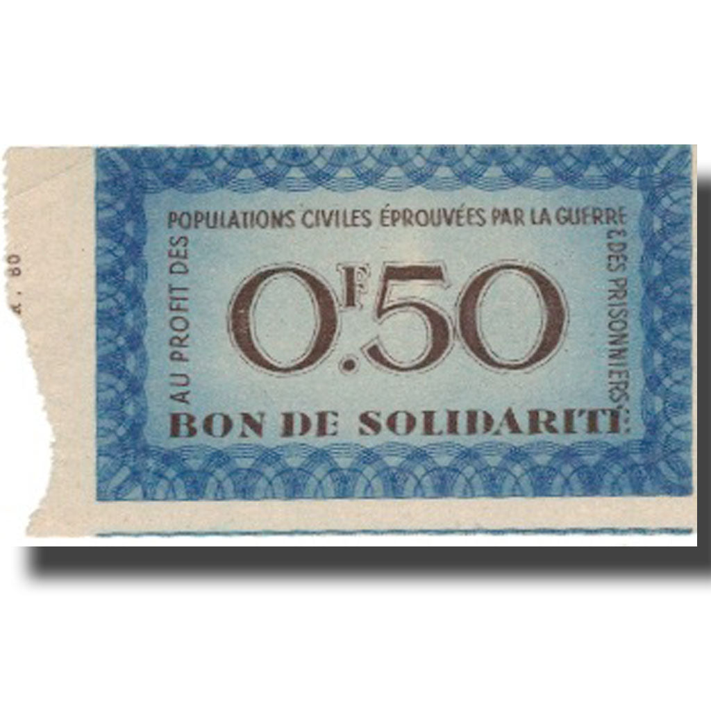 France, Bon de Solidarité, 50 Centimes, 1941, EF(40-45)