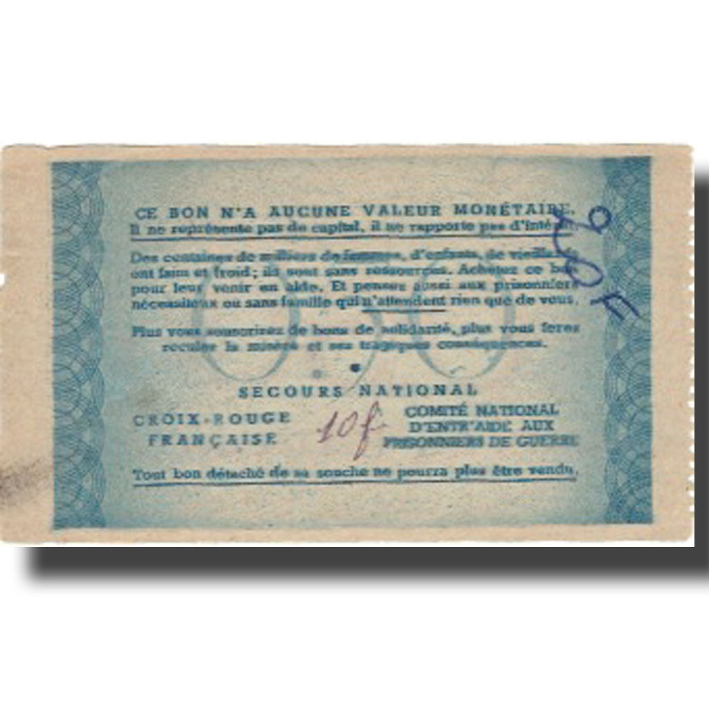 France, Bon de Solidarité, 50 Centimes, 1941, AU(50-53)
