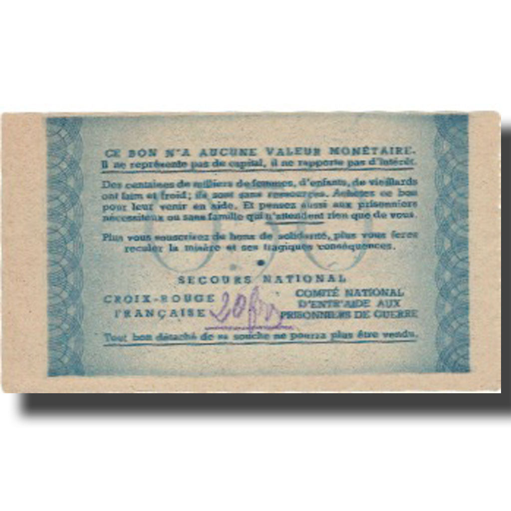 France, Bon de Solidarité, 50 Centimes, 1941, AU(55-58)