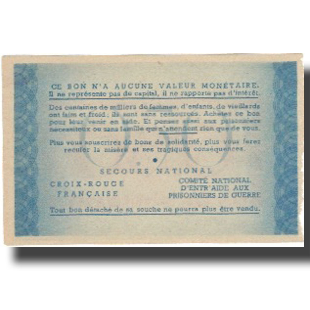 France, Bon de Solidarité, 50 Centimes, 1941, AU(55-58)