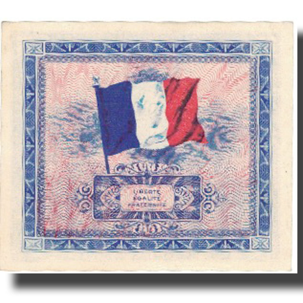 Francia, 5 Francs, Flag/France, 1944, 1944, BB+, Fayette:VF17.1, KM:115a
