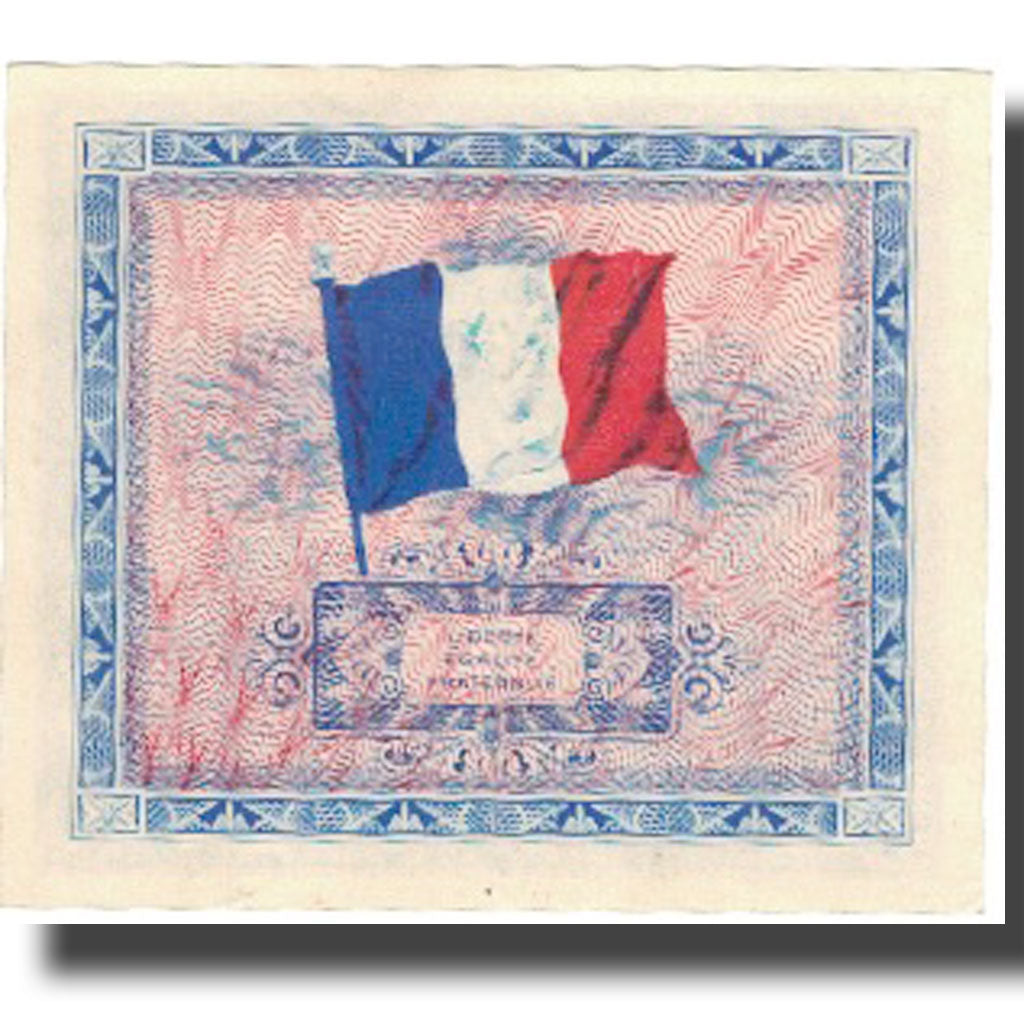 Francja, 5 Francs, Flag/France, 1944, 1944, AU(55-58), Fayette:VF17.1, KM:115a