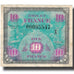 France, 10 Francs, Flag/France, 1944, 1944, VF(30-35), Fayette:VF 18.2, KM:116a