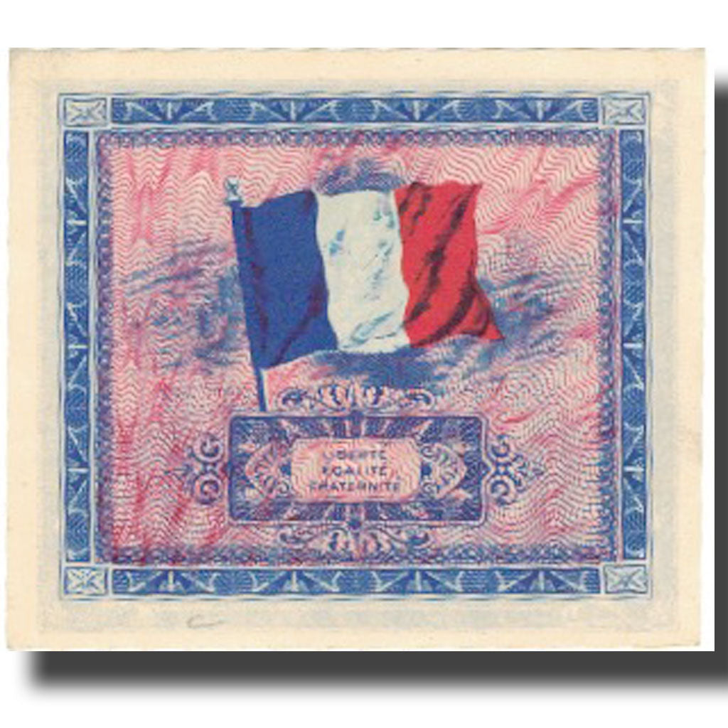 France, 2 Francs, Flag/France, 1944, 1944, AU(50-53), Fayette:VF16.2, KM:114b